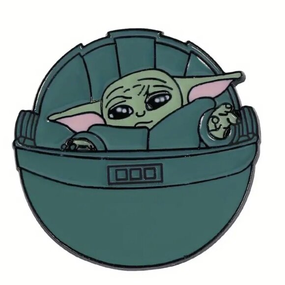 SET OF 4! Star Wars Baby Yoda Lapel Hat Pin Set Mandalorian Vintage - Picture 14 of 15